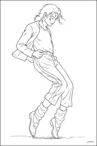 Michael jackon sur la pointe des pieds, pendant billie jean