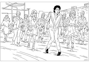 Michael Jackson et les zombies dans le mythique video clip de Thriller