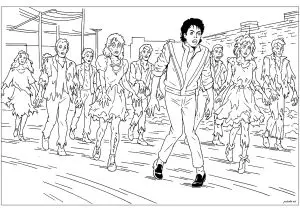 Coloriages de faciles Zombie à imprimer pour enfants