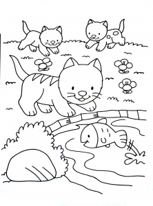 Coloriage De Chat à Télécharger