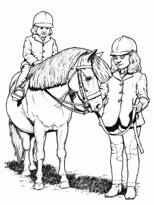 Coloriage de cheval