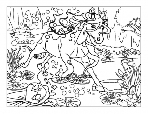 Coloriage Chevaux à imprimer pour enfants