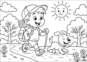 Aventure en plein air avec un ami