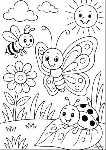 Aventures joyeuses au jardin ensoleillé