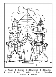 Coloriage Magique De Chateau Coloriages Pour Enfants