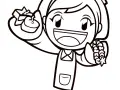 Coloriage de Cooking Mama à colorier pour enfants
