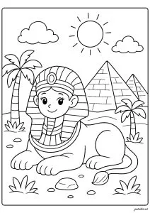 Sphinx sous le soleil d'Égypte