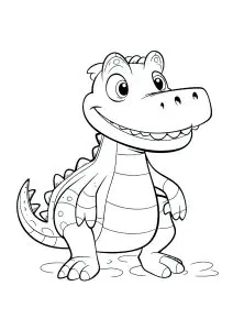 Crocodile souriant