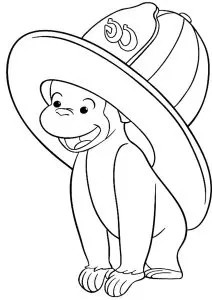 George et un grand casque de pompier