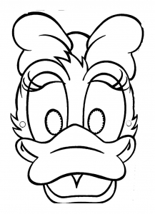 Coloriage daisy masque