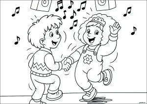 Enfants en train de danser