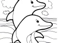 Image De Dauphins à Télécharger Et Colorier