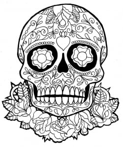 Coloriage de Días de los muertos (Le jour des morts) à telecharger gratuitement