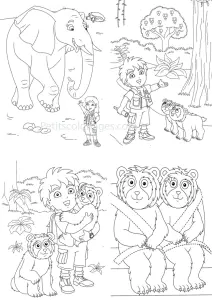 Coloriage De Diego à Imprimer Pour Enfants