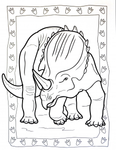 Dessin De Dinosaure Gratuit à Télécharger Et Colorier