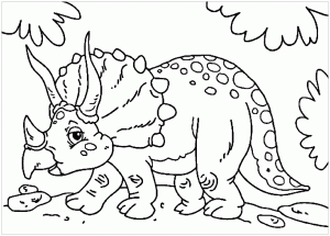 Tricératops En Promenade