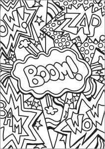 Doodle Avec Mots De Bande Dessinées Et Comic Books