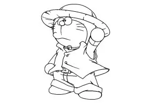 Doraemon avec un chapeau