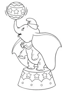 Dumbo En Plein Numéro De Cirque
