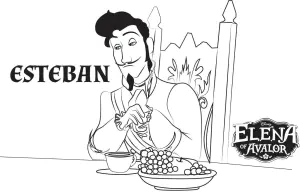 Coloriage de elena avalor à colorier pour enfants
