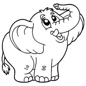 Image D'éléphant à Imprimer Et Colorier