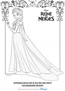 Image De Elsa  La Reine Des Neiges  à Télécharger Et Colorier