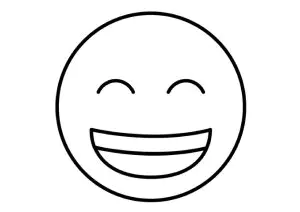 Coloriage amusant pour enfants sur le thème Emoji