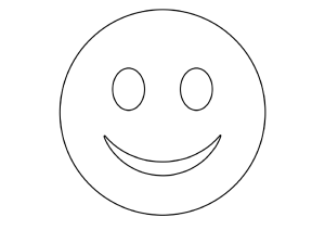 Smiley souriant simple