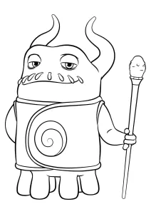 Coloriage de en route ! pour enfants