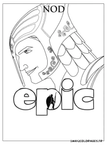 Coloriage de nod du film Epic