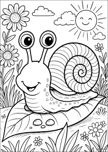 Escargot amusant