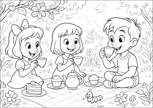 Coloriage enfant ete 696162
