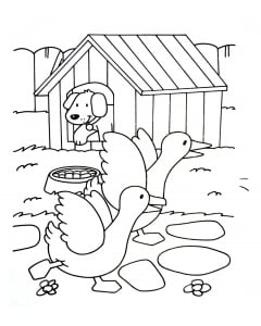 Coloriage De Ferme Pour Enfants