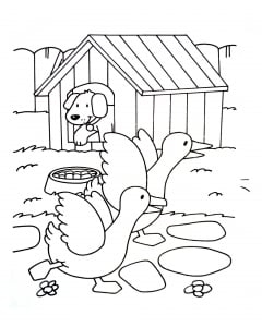 Coloriage de Ferme pour enfants