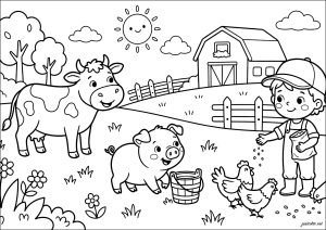 Vie joyeuse à la ferme