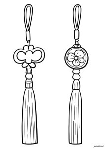 Pendentifs traditionnels porte bonheur coréens