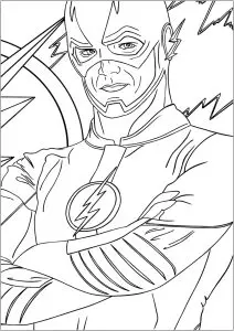 Flash et sa magnifique combinaison