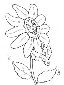 Coloriage fleurs 5