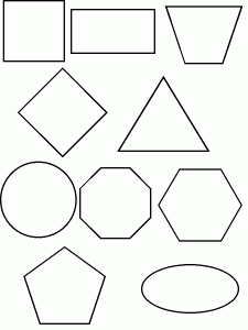 Coloriage de formes