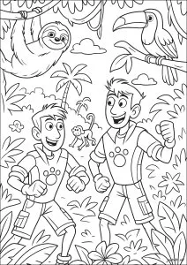 Aventures tropicales dans la jungle joyeuse