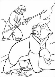 Coloriage de Frère des ours à imprimer gratuitement