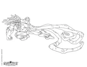 Dessin De Gormiti Gratuit à Imprimer Et Colorier