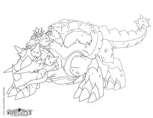 Coloriage de gormiti à imprimer pour enfants