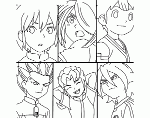 Coloriage de Inazuma Eleven pour enfants