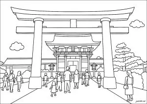 Temple de kyoto au japon