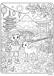 Exploiration sous les cerisiers en fleur du Japon