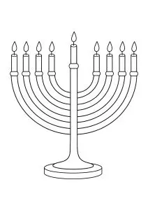 Coloriage menorah