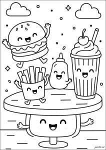 Repas au fast food