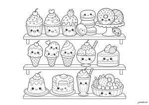Délicieuses gourmandises souriantes