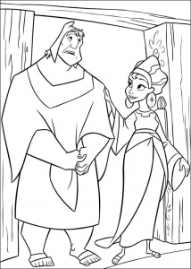 Coloriage de Kuzco à imprimer pour enfants